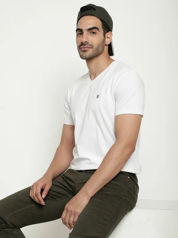 Octave V Neck Cotton T-Shirt