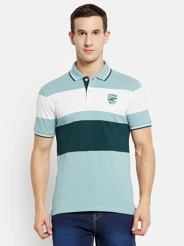 Men Light Teal T-Shirt