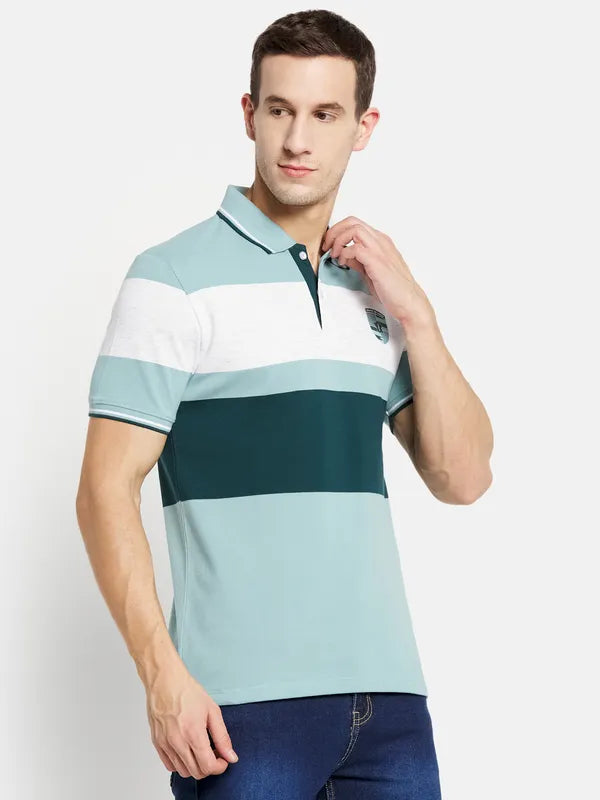 Men Light Teal T-Shirt