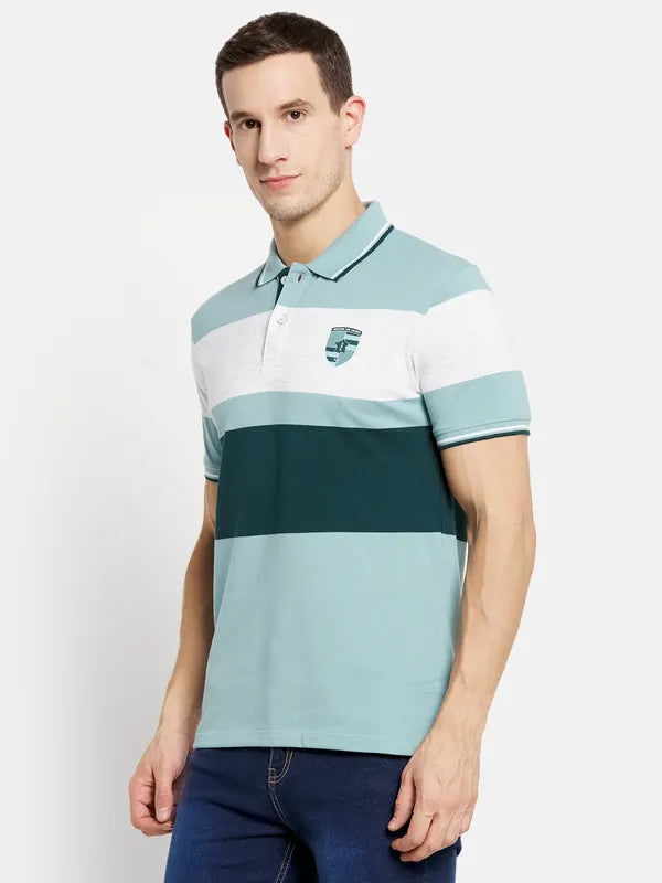 Men Light Teal T-Shirt
