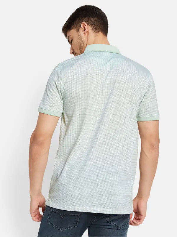 Textured Fabric Polo T-Shirt