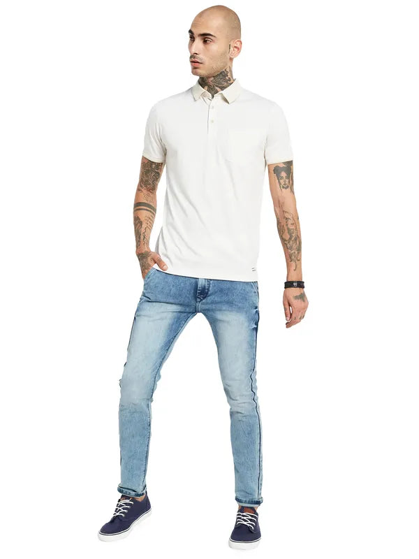 Octave Polo Collar Regular Sleeves Cotton Regular Fit Casaual T-Shirt