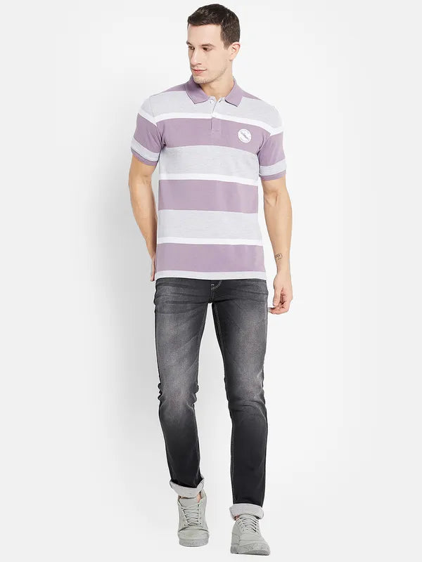 Men Lilac T-Shirt