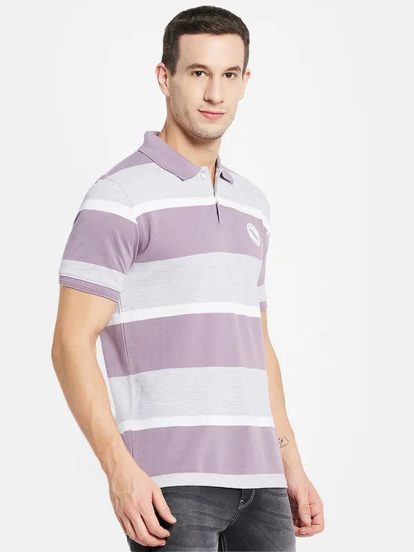 Men Lilac T-Shirt