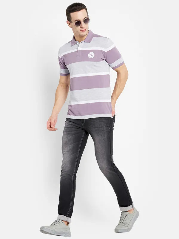Men Lilac T-Shirt