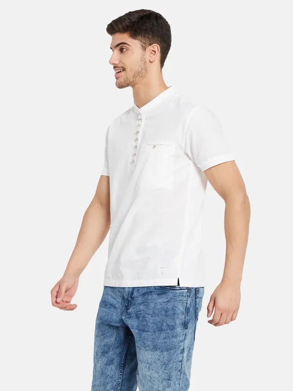 Mandarin Collar Short Kurta