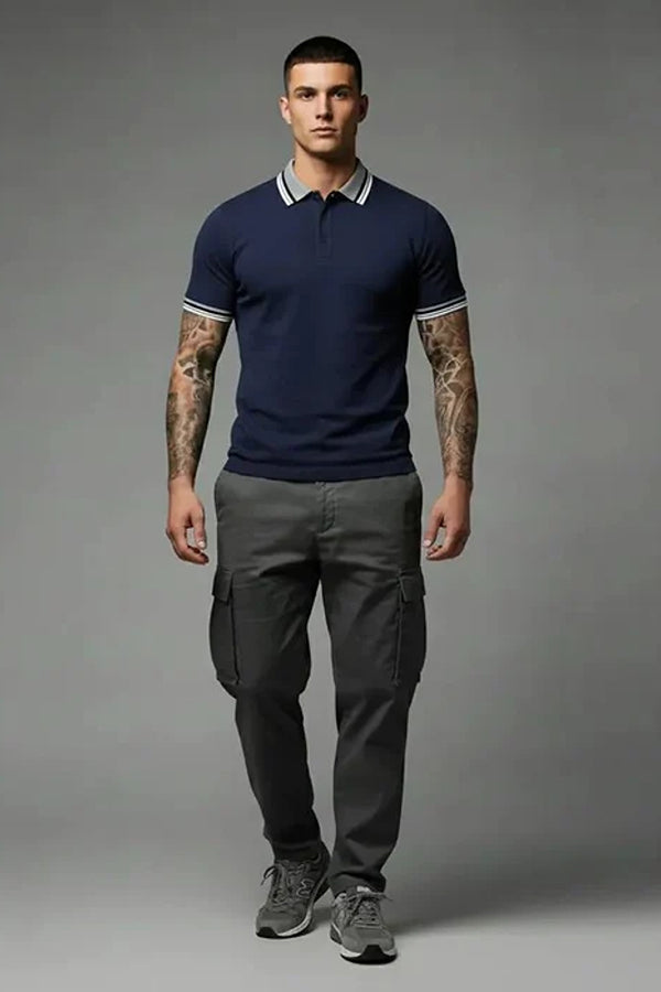 Men Sold Polo Collar T-shirt