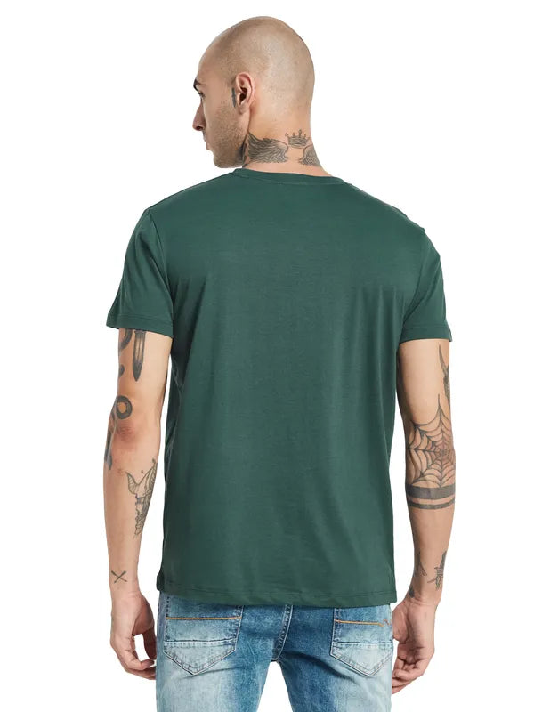 Octave Typography Printed Casual Cotton T-Shirt