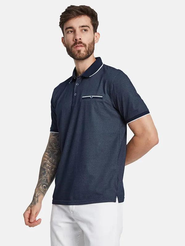 Octave Polo Collar Cotton T-Shirt