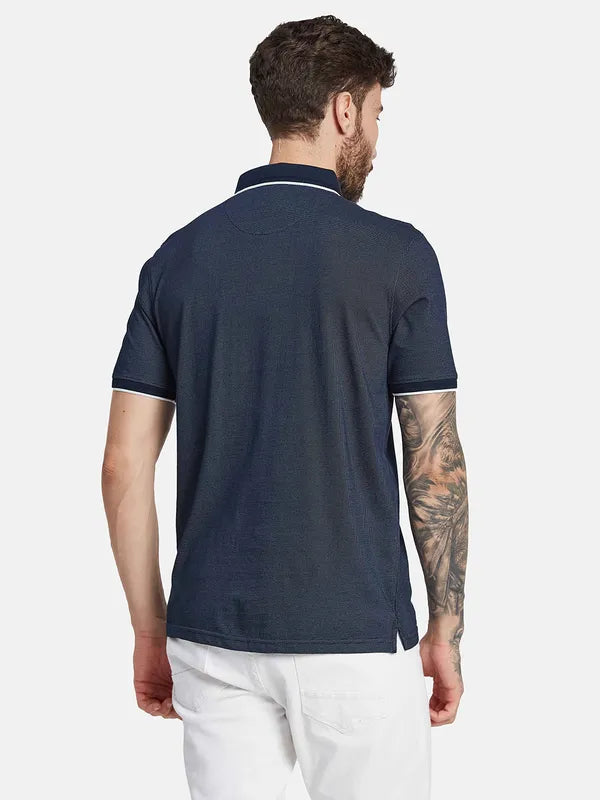Octave Polo Collar Cotton T-Shirt