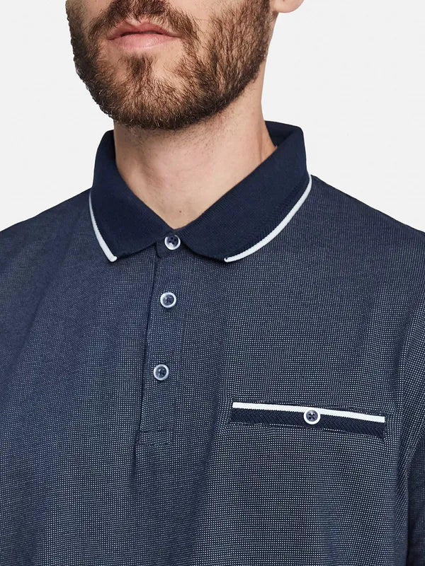 Octave Polo Collar Cotton T-Shirt