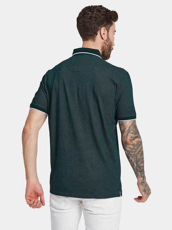 Octave Polo Collar Welt Pocket Cotton T-Shirt
