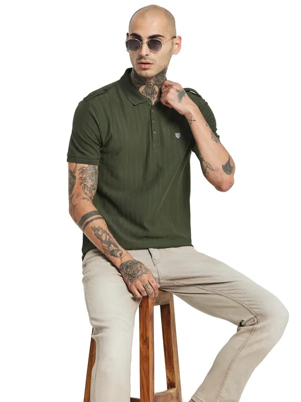 Octave Polo Collar Cotton T-Shirt