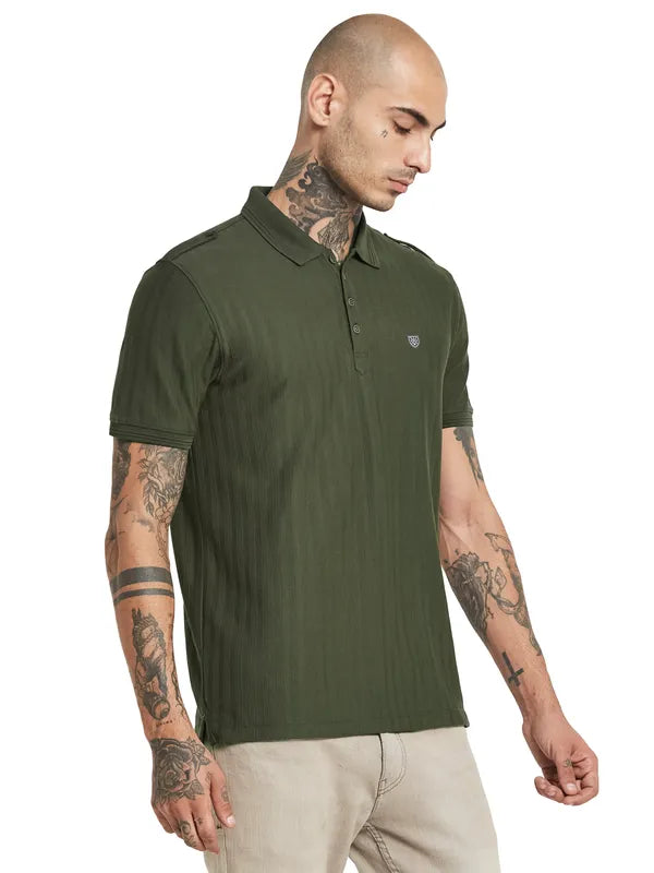 Octave Polo Collar Cotton T-Shirt