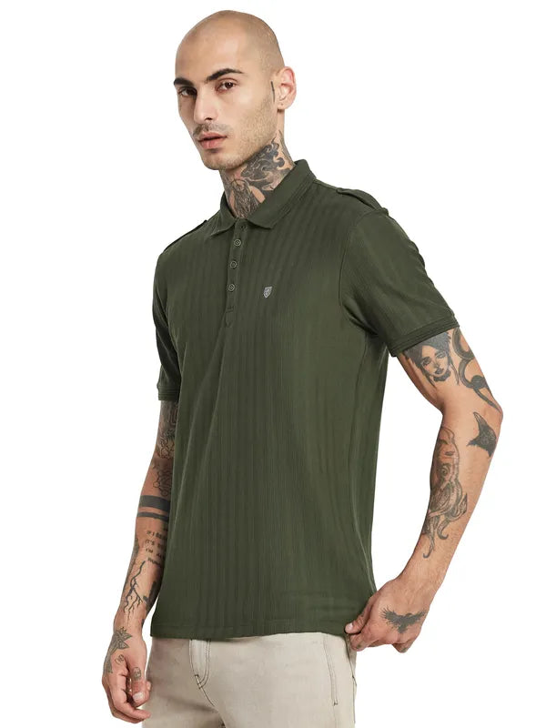 Octave Polo Collar Cotton T-Shirt
