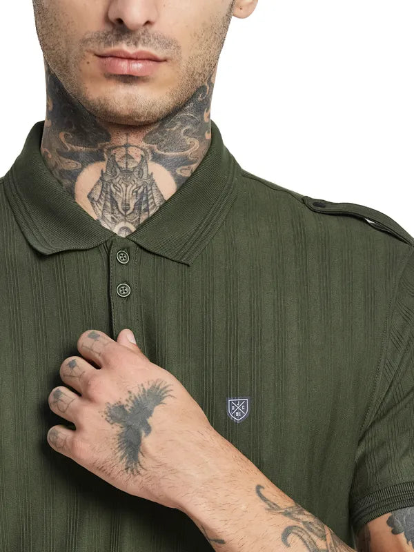 Octave Polo Collar Cotton T-Shirt