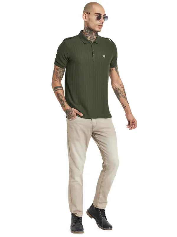 Octave Polo Collar Cotton T-Shirt