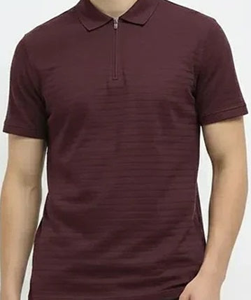 Men Wine Sold Polo Collar T-shirt