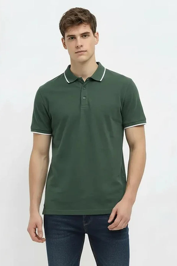 Men Sold Polo Collar T-shirt