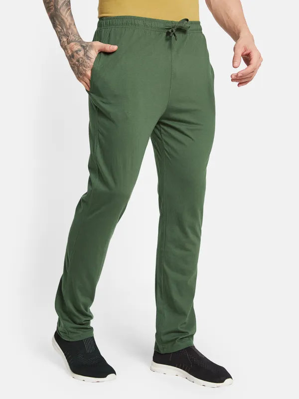 Octave Men Cotton Mid Rise Track Pant