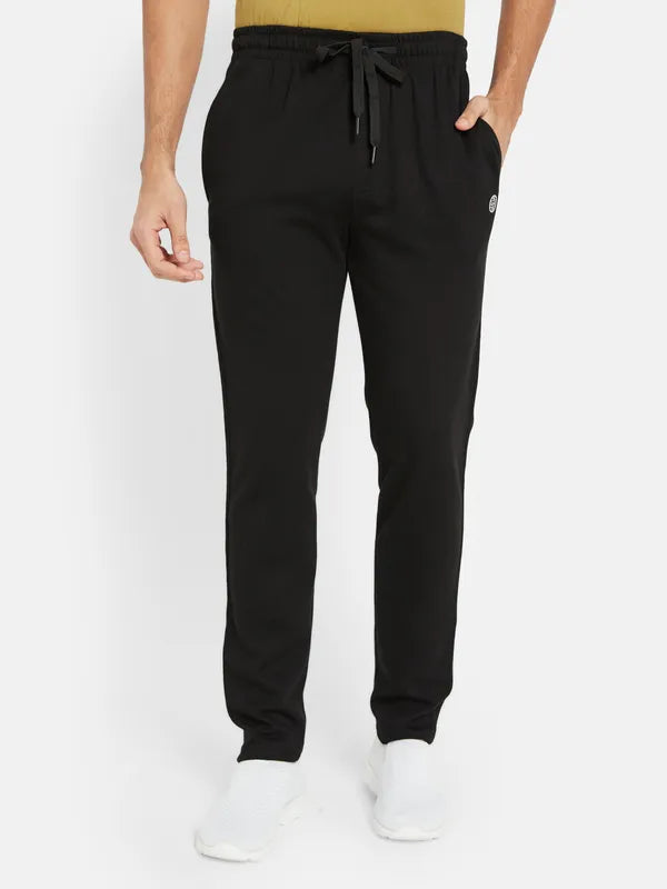 Octave Men Mid-Rise Training Or Gym Cotton Track Pant