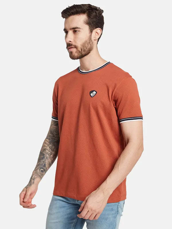Octave Round Neck Drop-Shoulder Cotton T-Shirt