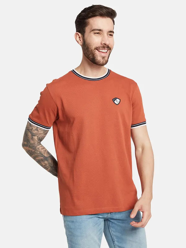 Octave Round Neck Drop-Shoulder Cotton T-Shirt