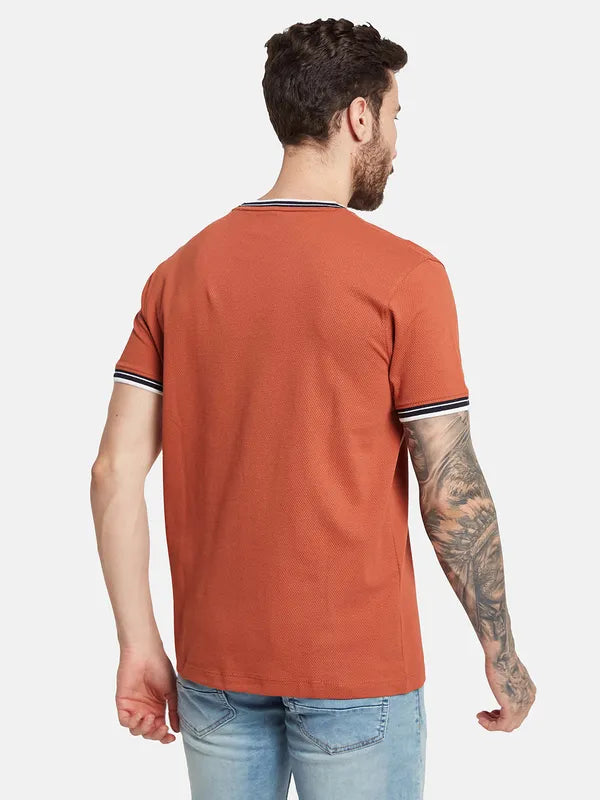 Octave Round Neck Drop-Shoulder Cotton T-Shirt