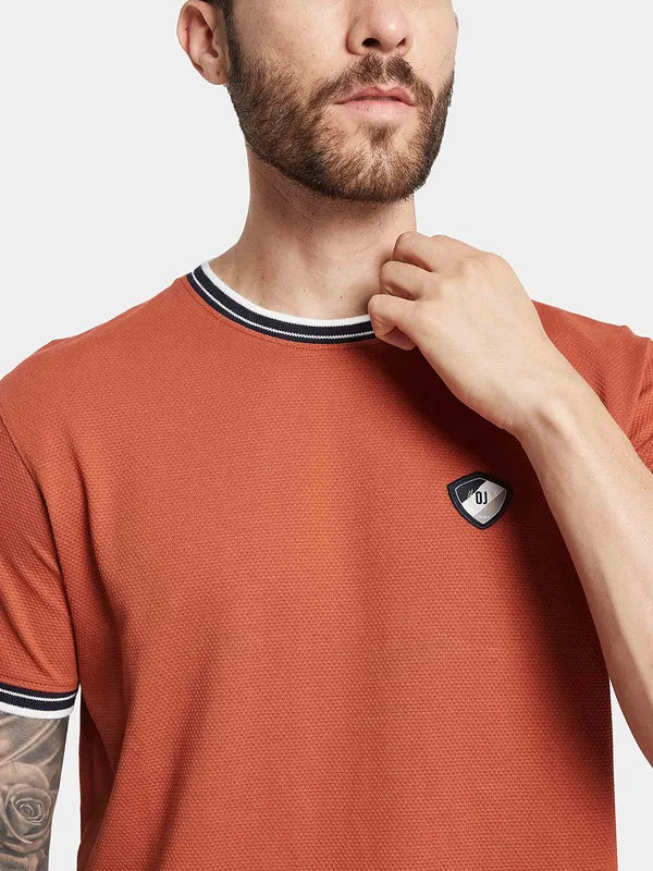 Octave Round Neck Drop-Shoulder Cotton T-Shirt