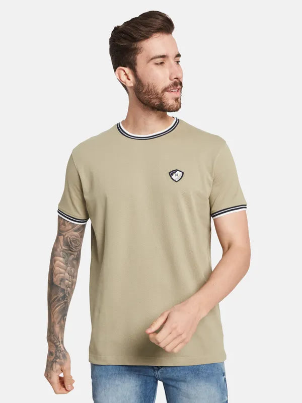 Octave Round Neck Cotton T-Shirt