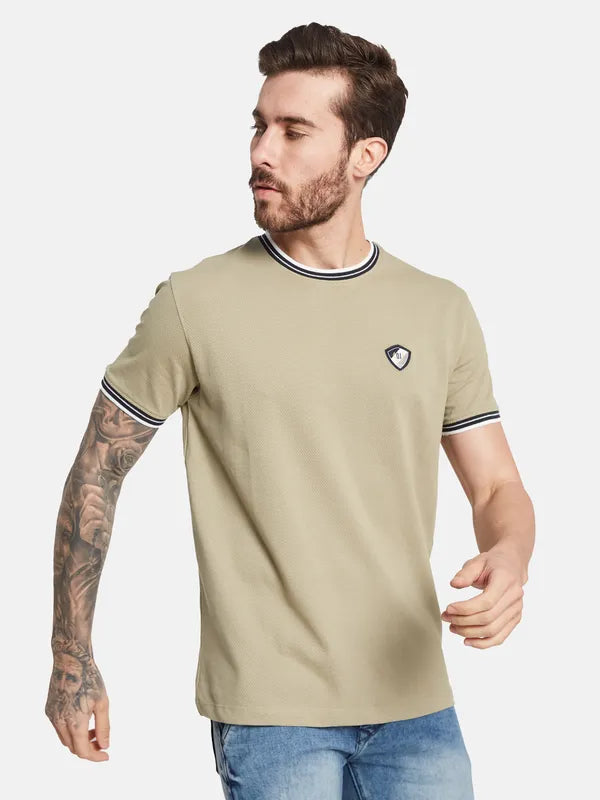 Octave Round Neck Cotton T-Shirt