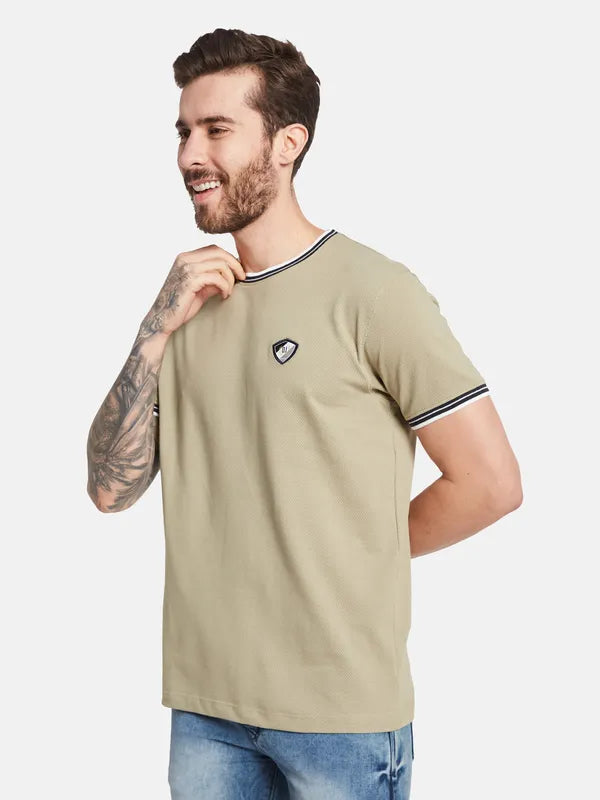 Octave Round Neck Cotton T-Shirt