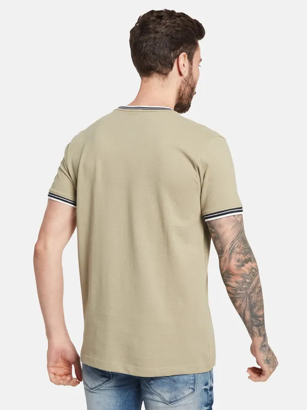 Octave Round Neck Cotton T-Shirt
