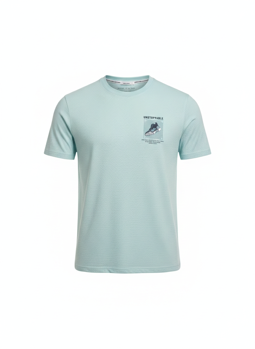 Men Striped Polo Collar T-shirt