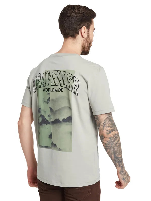 Octave Men Graphic Printed Round Neck T-Shirt