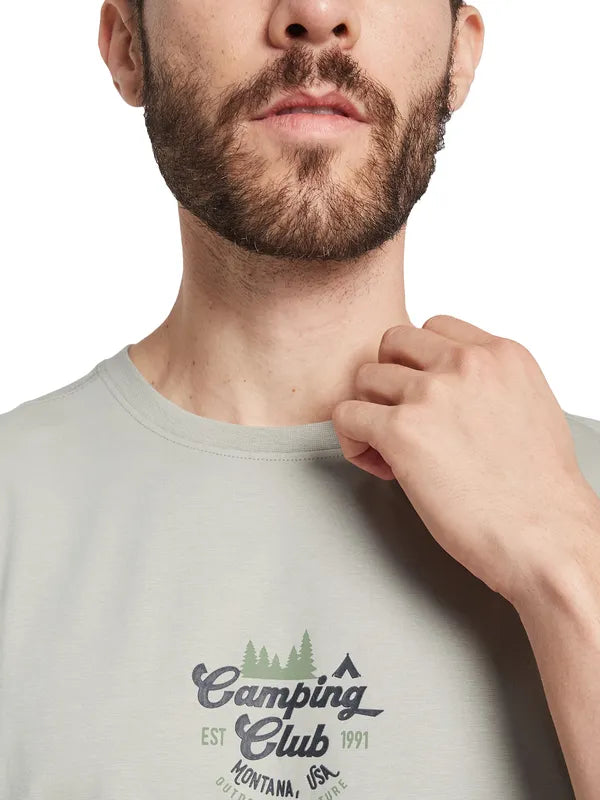 Octave Men Graphic Printed Round Neck T-Shirt