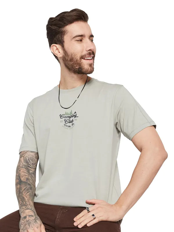 Octave Men Graphic Printed Round Neck T-Shirt