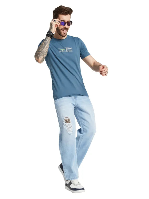 Octave Men Printed Pockets T-Shirt