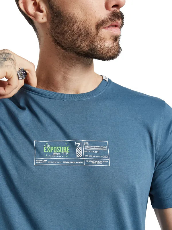 Octave Men Printed Pockets T-Shirt