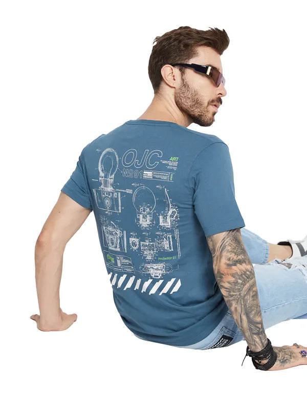 Octave Men Printed Pockets T-Shirt