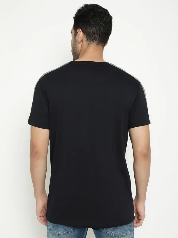 Octave Typography Printed Cotton T-Shirt