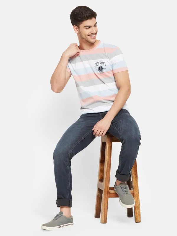 Multicolour Broad Stripes T-Shirt