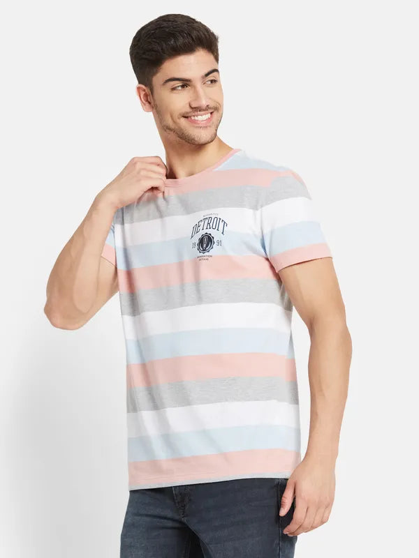 Multicolour Broad Stripes T-Shirt