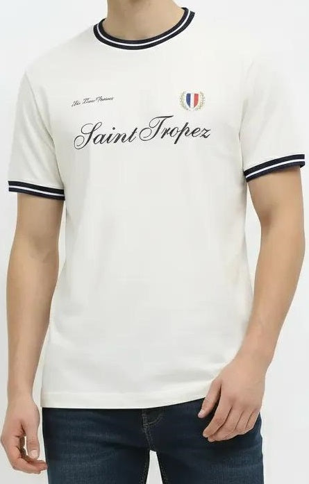 Men Off White Typography Printed T-shirt