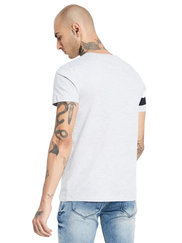 Octave Typography Printed Casual Cotton T-Shirt