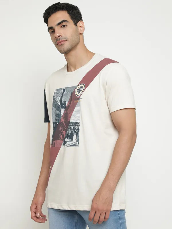 Octave Graphic Printed Cotton T-Shirt