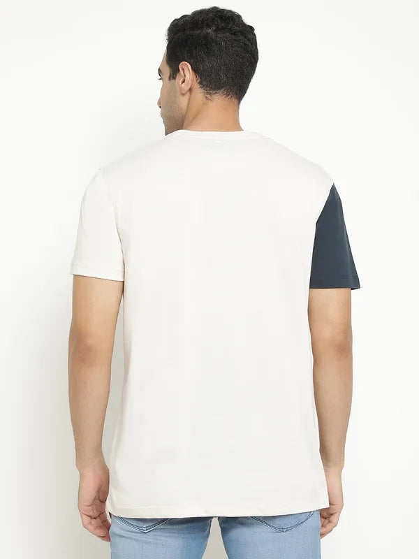 Octave Graphic Printed Cotton T-Shirt