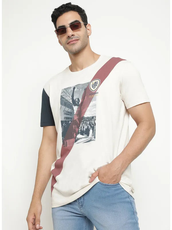 Octave Graphic Printed Cotton T-Shirt