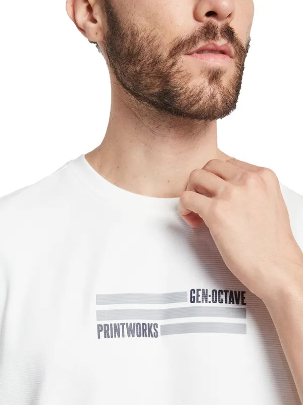 Octave Men Typography Printed Round Neck T-Shirt