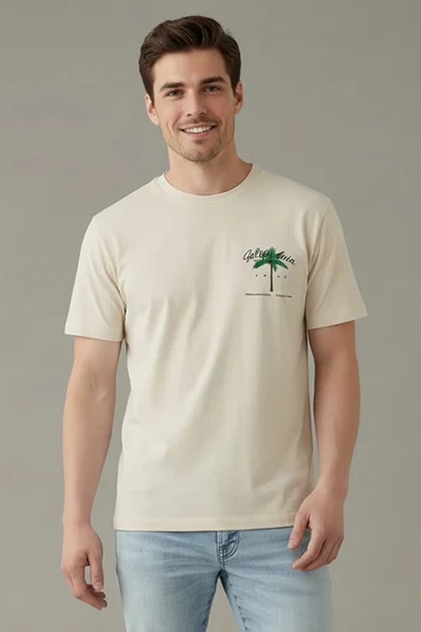 Men Typography Printed Tropical T-shirt